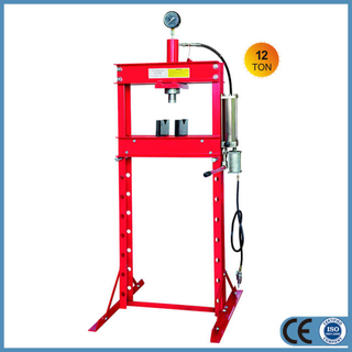 12 Ton Air Hydraulic Shop Press With Gauge