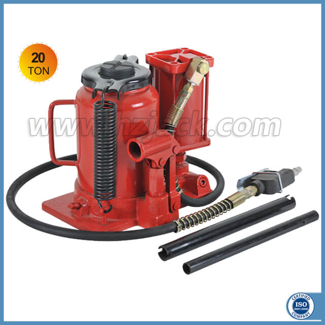 Low Profile 20 Ton Air Operated Hydraulic Bottle Jack