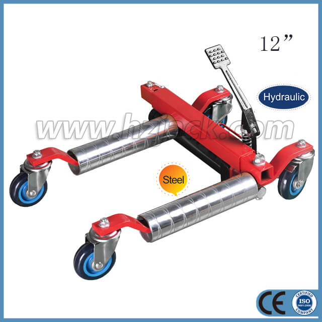 Vehicle Positioning Jack with steel roller